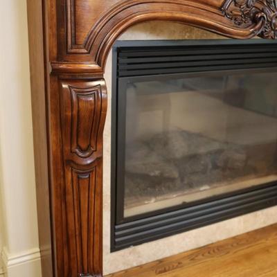 Gregor's Studios "Chambord" Carved Wood Fireplace Mantel
