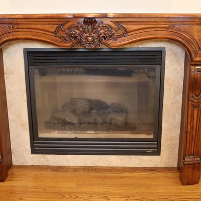 Gregor's Studios "Chambord" Carved Wood Fireplace Mantel