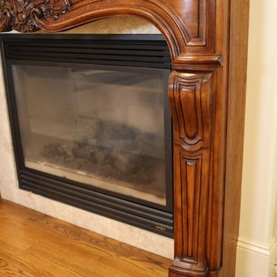 Gregor's Studios "Chambord" Carved Wood Fireplace Mantel