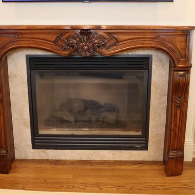 Gregor's Studios "Chambord" Carved Wood Fireplace Mantel