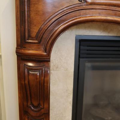 Gregor's Studios "Chambord" Carved Wood Fireplace Mantel
