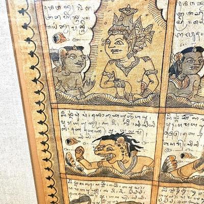 Balinese Kamasan Palintangan Calendar, 42 x 40