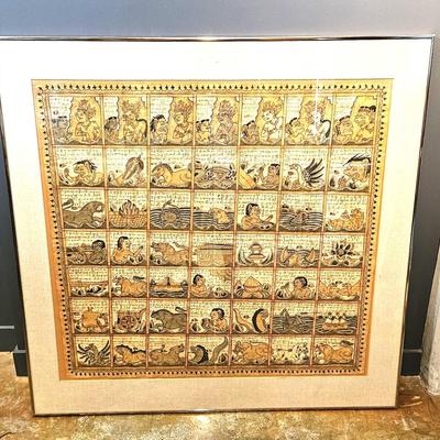 Balinese Kamasan Palintangan Calendar, 42 x 40