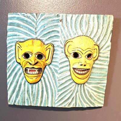 Sri Lankan Mask Carving, 10 x 11