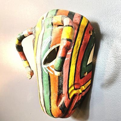 Hand Carved and Painted Chivo Mask