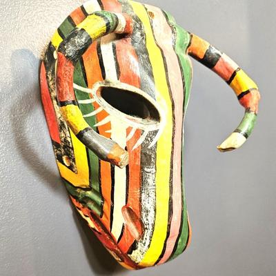 Hand Carved and Painted Chivo Mask