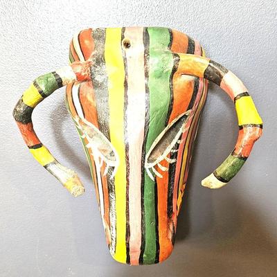 Hand Carved and Painted Chivo Mask