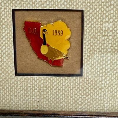 Sale Photo Thumbnail #248: Approx. 19" x 17", very good condition.  Includes matching pin.