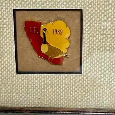 Sale Photo Thumbnail #247: Approx. 19" x 17", very good condition.  Includes matching pin.