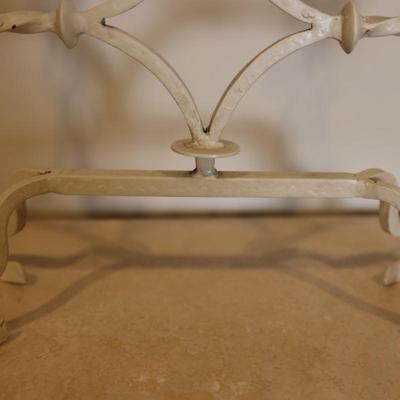 Pair of Wrought Iron 3-Arm Candelabras