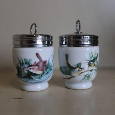 Royal Worcester Egg Coddlers "Birds"
