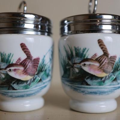 Royal Worcester Egg Coddlers "Birds"