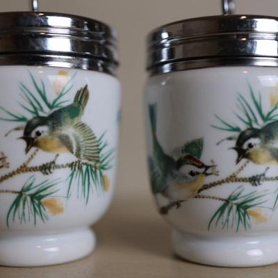 Royal Worcester Egg Coddlers "Birds"