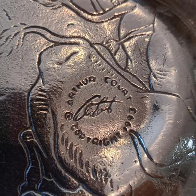 ARTHUR COURT PEWTER PLATE, CUTLERY, POT HOLDERS AND HOT PLATES