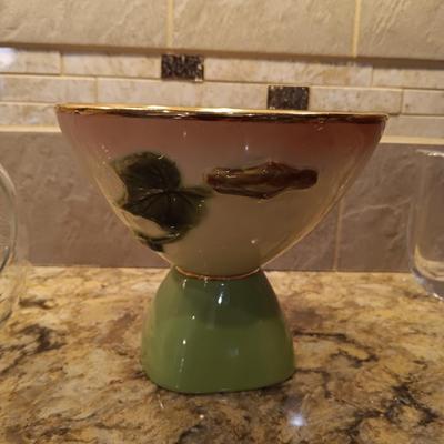 PORCELAIN COMPOTE, JAPANESE BIRD VASE, SHAKERS AND MORE