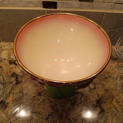 PORCELAIN COMPOTE, JAPANESE BIRD VASE, SHAKERS AND MORE
