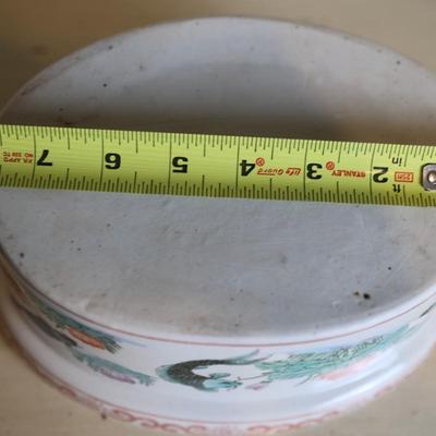 Vintage Koi Fish Casserole Oval Baking Dish with Lid