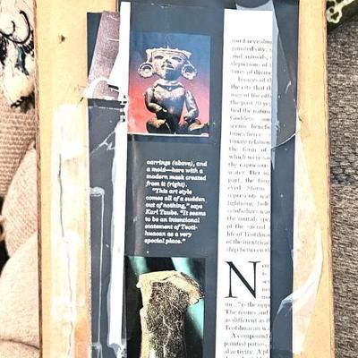 Framed Fragments of Ancient Egyptian Faience, 16 x 6