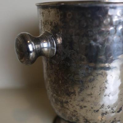 Vintage Hammered Champagne or Ice Bucket