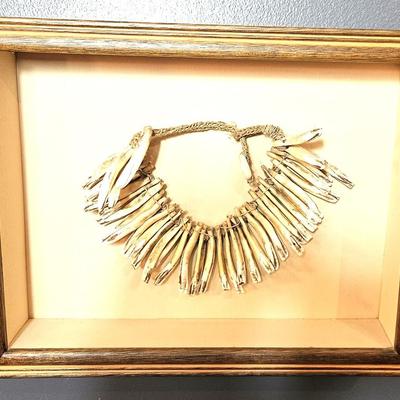 Framed Tribal Jewelry, 9 1/2 x 12