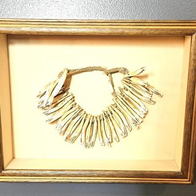 Framed Tribal Jewelry, 9 1/2 x 12