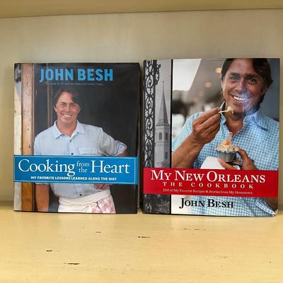 Signed John Besh Hardcover Cookbooks