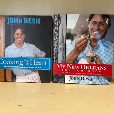 Signed John Besh Hardcover Cookbooks
