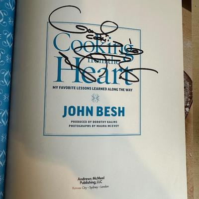 Signed John Besh Hardcover Cookbooks