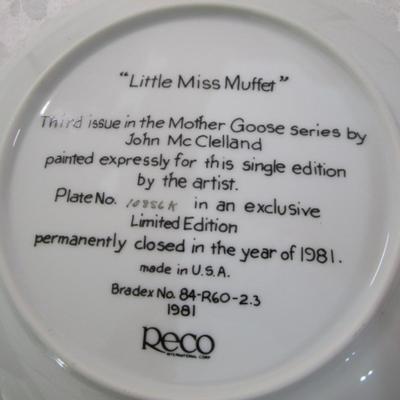 Sale Photo Thumbnail #200: "Little Jack Horner", "Little Miss Muffet", 8-1/2" in diameter includes certificates