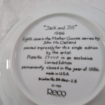 Sale Photo Thumbnail #210: "Little Boy Blue", Jack & Jill, 8-1/2" in diameter, includes certificates