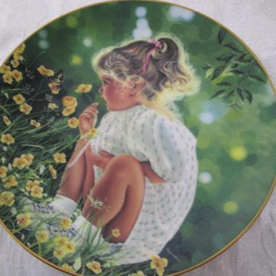Sale Photo Thumbnail #231: "Ashley", "A Time for Peace", both 8-1/2" in diameter, both have certificates