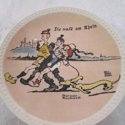 Sale Photo Thumbnail #241: "Die Walk am Rhein"  7-1/2" in diameter, "Fish Story" 8-1/2" in diameter, both have certificates