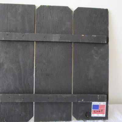 Sale Photo Thumbnail #410: 1 is picture on canvas 12" square, one is a wood wall hanging 15-7/8" tall x 15-1/2" wide