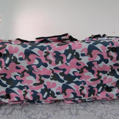 Sale Photo Thumbnail #534: Has side pockets, 2 front zipper pockets 1 front clip pocket, 12" tall x 10-1/4" wide x 23" long
