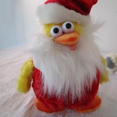 Sale Photo Thumbnail #568: Chicken plays "We Wish You a Merry Christmas" and "The Chicken Dance", Puppy barks "We Wish You a Merry Christmas", tested & they work