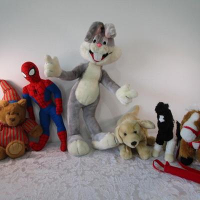 Sale Photo Thumbnail #571: Bugs Bunny is 31" tall, Bear with nightcap takes 2 AA batteries not included, See pictures