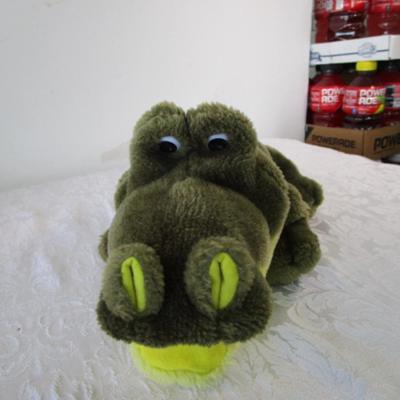 Sale Photo Thumbnail #594: Alligator is a puppet & growls when you squeeze his lower jaw, Glow Worm uses 3 AA batteries not included and face glows, Troll is a cuddle pillow