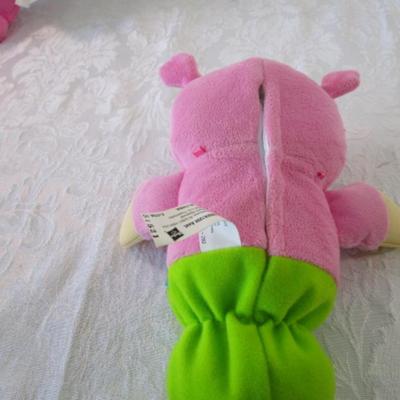 Sale Photo Thumbnail #597: Alligator is a puppet & growls when you squeeze his lower jaw, Glow Worm uses 3 AA batteries not included and face glows, Troll is a cuddle pillow