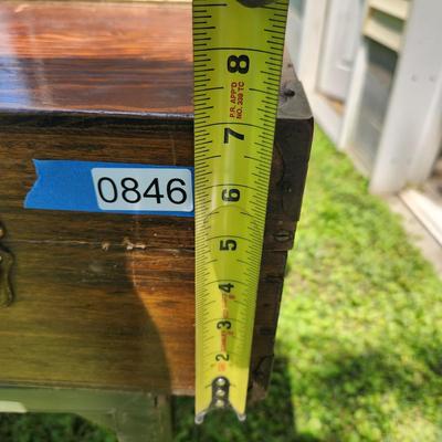 Vintage Wood Wooden Tool Box 32x12x7