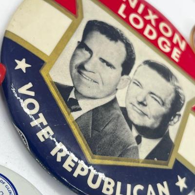 LOT 80: Vintage Odds and Ends: Political Button, Fish Hook Cufflinks, Lead Pencil and More!