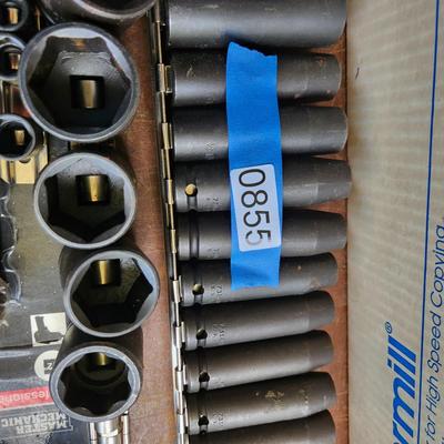 Lot of Impact Sockets tools Snap-on Stanley Master Mechanic