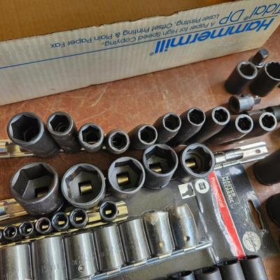 Lot of Impact Sockets tools Snap-on Stanley Master Mechanic