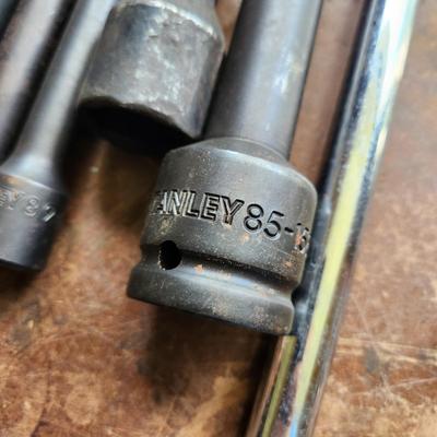 Lot of Impact Sockets tools Snap-on Stanley Master Mechanic