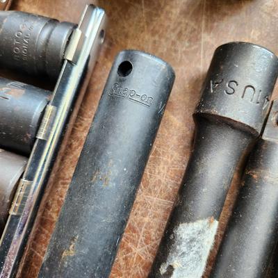 Lot of Impact Sockets tools Snap-on Stanley Master Mechanic