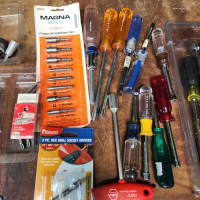 Large lot of Megapro Magna Bits and Socket Drivers