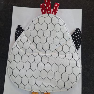 Handmade chicken potholder