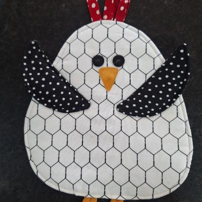 Handmade chicken potholder