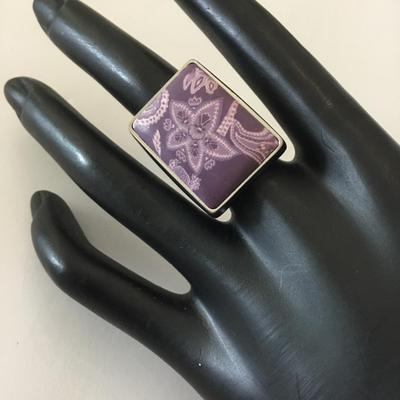 Vintage, viva, beads statement ring