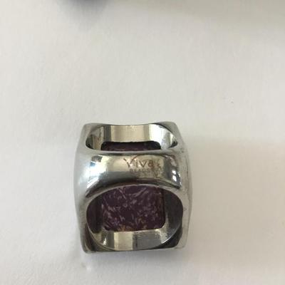 Vintage, viva, beads statement ring