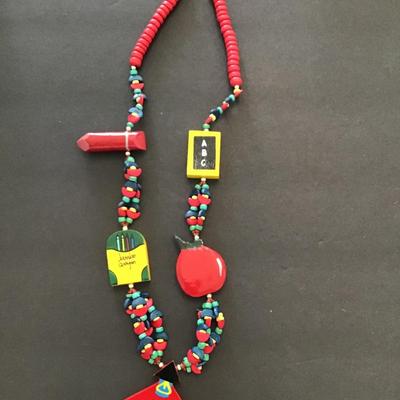 Vintage teachers fashion necklace
